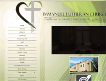 Tablet Screenshot of immanuelprinceton.org